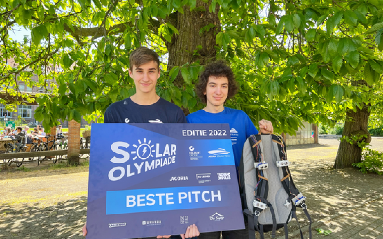 Thijs en Nicholas winnen een prijs op Solar Olympics