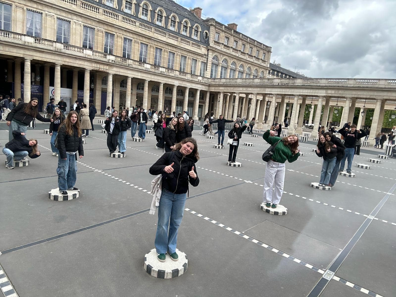 foto leerlingen in Parijs
