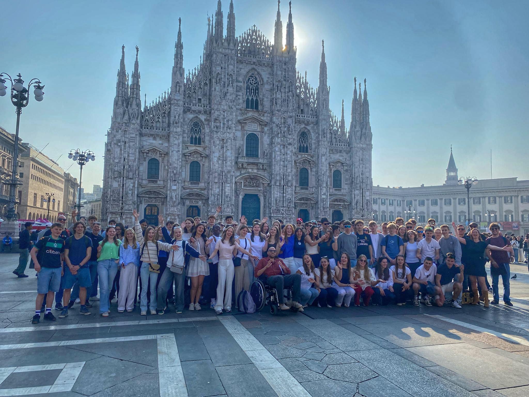 groepsfoto duomo milaan