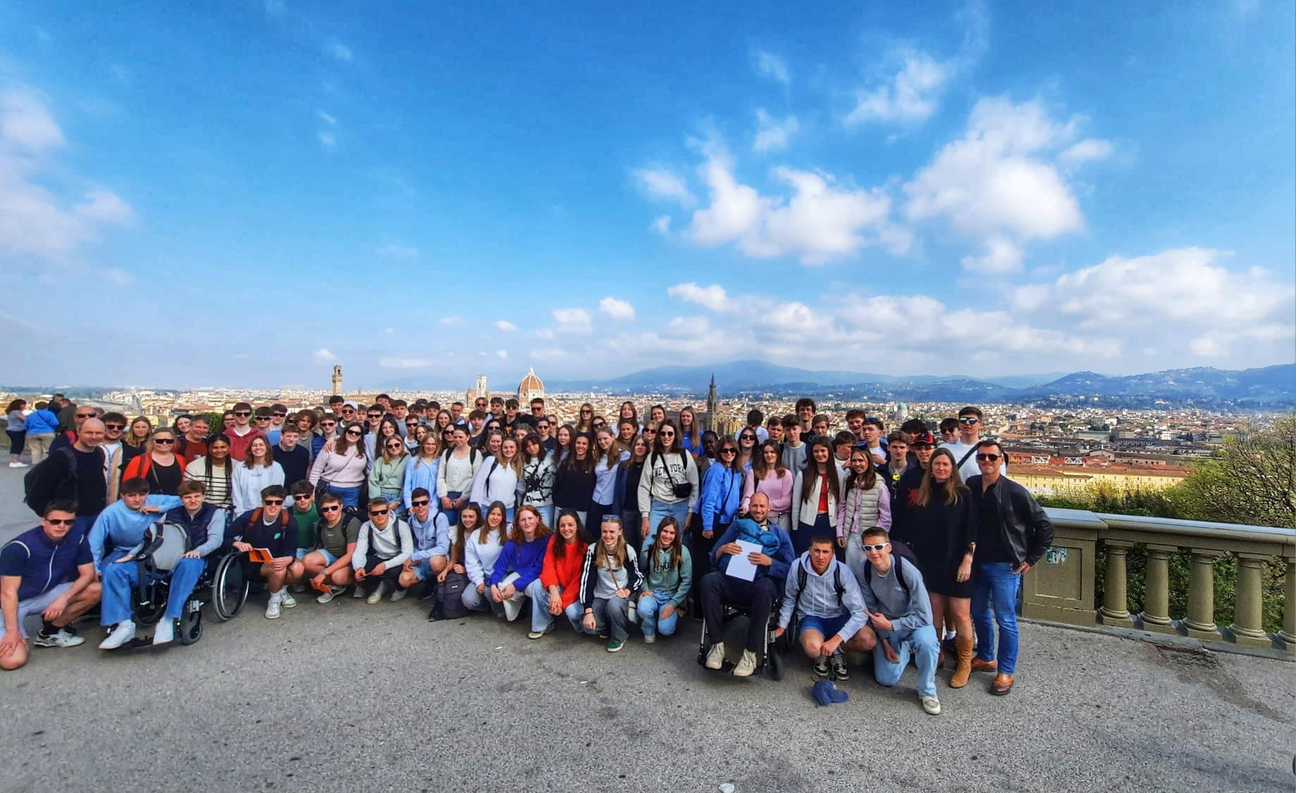 groepsfoto piazzale michelangelo